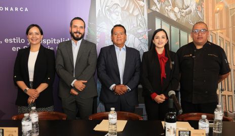  Lic. Jesús Aguilar, Lic. Jesús Almazán, Lic. Martha Torres y Chef Miguel Regalado.