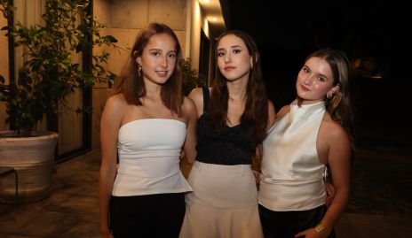 Sofi García, Paulina Reynoso  e Ines Rivera.