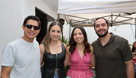 Diego Zavala, Andrea Elizondo, Ale Michel y Santi Maza.