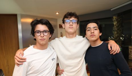  Marcelo Galán, Miguel Ortiz y André Montes de Oca.