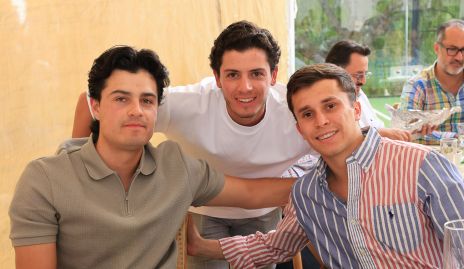  Rodrigo Pardo, Marcelo Castillo y Luis Tinajero.