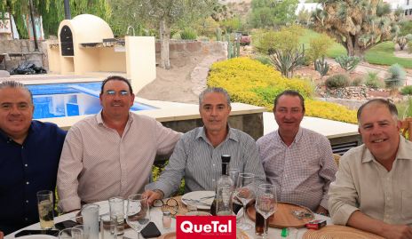 Luis Revuelta, Guillermo Cueto, Gerardo Serrano, Mariano Palau y Ramón Suárez.