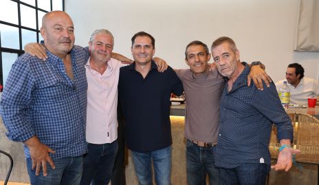  Toño Lozano, Oscar Vera, Felipe Salazar, Arturo González y Daniel Muriel.