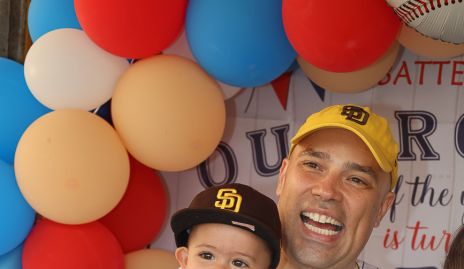  Germán Sotomayor con su hijo Juan José.