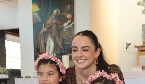  Montse Bedolla con sus primas María y Pilar de los Santos.