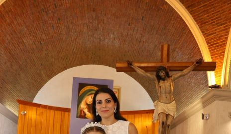  Abeer Dayoub con su hija Regina.