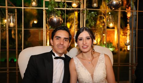 Arturo González y Paulina Correa, ya son esposos.