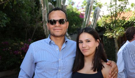  Miguel Fernández con su hija Emma.
