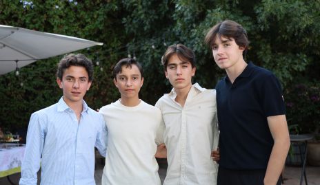  Mateo Conde, Patricio Leos, Mauricio Alcalde y Paulo Abaroa.