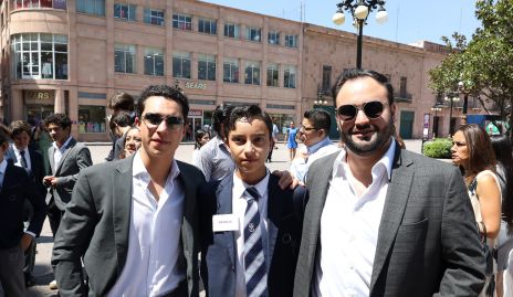  Juan José Leos, Patricio Leos y Enrique Portillo.