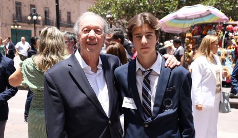  Manuel Muñiz con su nieto Luis Manuel.