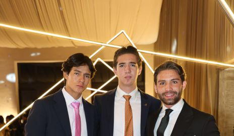  Franco Sánchez, Andrés Araiza y Daniel Carreras.