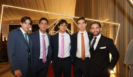  Juan Carlos Nieto, Marcelo Silva, Franco Sánchez, Andrés Araiza y Daniel Carreras.
