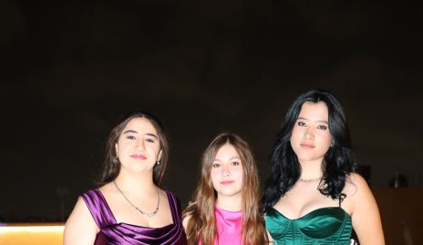  Tamara León, Jimena Foyo y Mariana González.