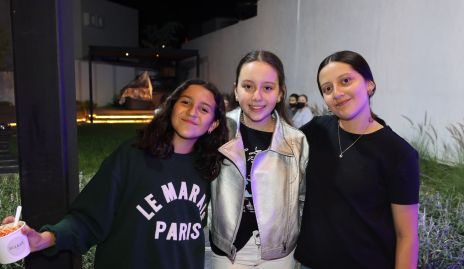  Josa Mancilla, Sofía González y Mayte Lastras.