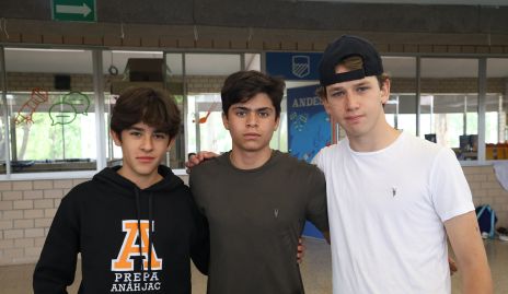  Leo Guevara, Gonzalo Zermeño y Andrés Mendizábal.