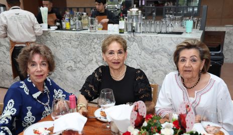  Lucero Rosillo, María del Carmen Morales y Lula Hernández.