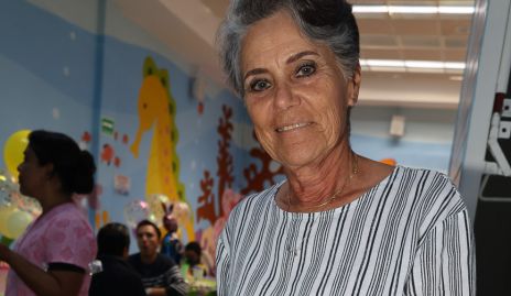  Ana Laura Azcárraga con su nieto Alejandro Mejía.