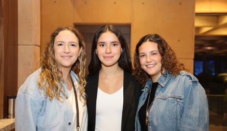  María Martín Alba, Andrea Villarreal y Regina de Anda.