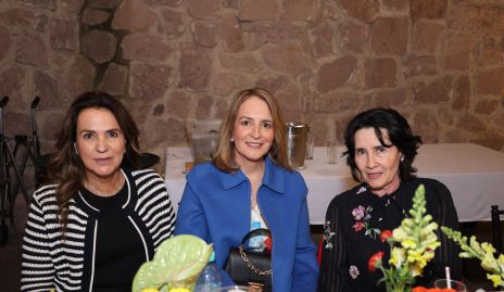  Lety Gutiérrez, Claudia Carpizo y Lula López de Torres.
