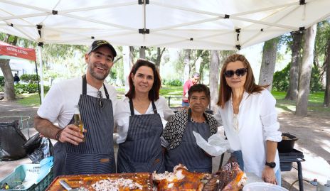  Manuel González, Fernanda y Elsa Félix, Equipo Atari’s Lechón.