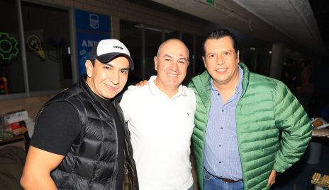  Jorge Benítez, Óscar Palacios y Marcos Gallegos.