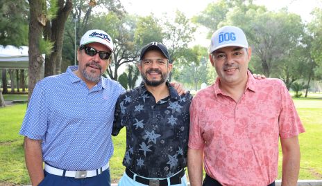  Daniel de Luna, Miguel Delgado y Fidel Andrade.