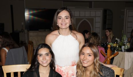 Valentina Eternod, Gabriela Martins y Andrea Sigler.