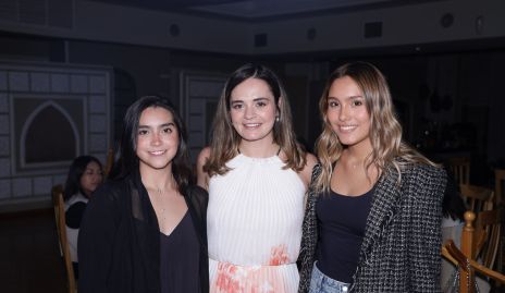  Valentina Eternod, Gabriela Martins y Andrea Sigler.