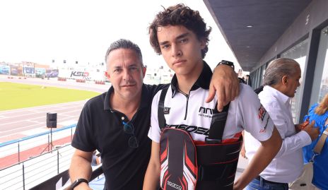  Alberto Torre con su hijo Santiago.