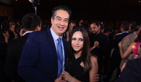  César Ramos con su hija Fer.