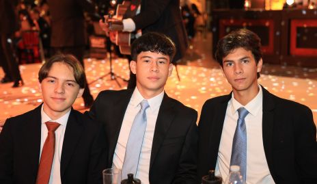  Nicolás Basurto, Sebastián Malacara y Fernando Palos.
