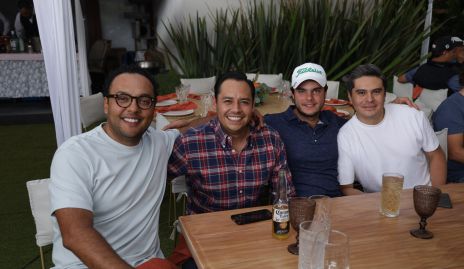  Xavier Campos, Óscar Álvarez, Santiago Rosillo y Edgardo Longoria.