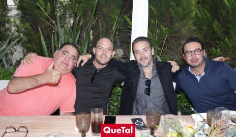  Francisco Duque, Ricardo Purata, Alejandro Granados y Johan Castelo.