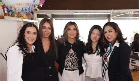  Fernanda Rangel, Gabriela Hernández, Verónica de Zamanillo, Karen Huesca y Beatriz Martínez.