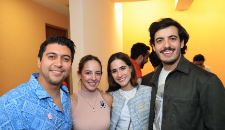  Edgar Jasso, Andrea Ortiz, Paulina Alonso y Andrés González.