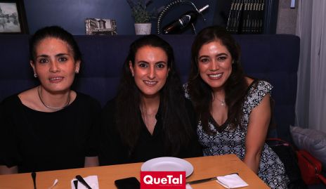  Gaby Rodríguez, Fernanda Saiz y Claudia Martínez.