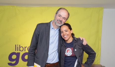  Juan Villoro y Patricia Romero.