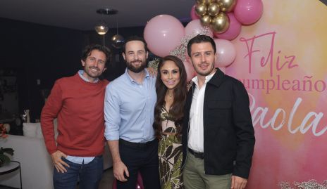  Benjamín Jiménez, Jeff Mihaljevic, Paola Longoria y Gerardo Cabrero.