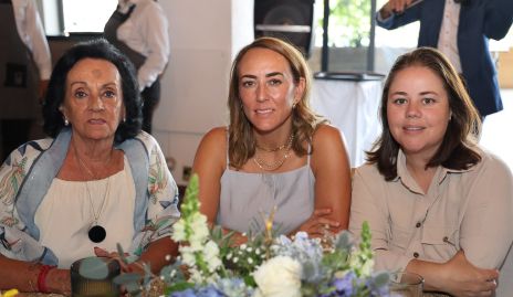  Susana Félix, Sandra Salgado y Mila Nemer.