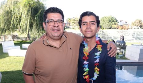  Mario Veliz con su hijo Mario.