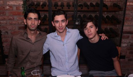  Rodrigo Medlich, Mateo Conde y Fernando Rodríguez.
