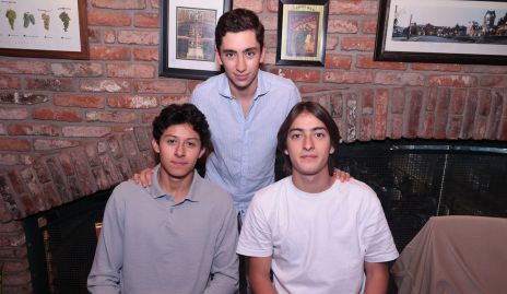  Alfredo Ayala, Mateo Conde y Sebastián Veliz.
