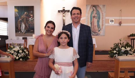  Marcela González, Edgar Garduño y Eugenia Garduño.