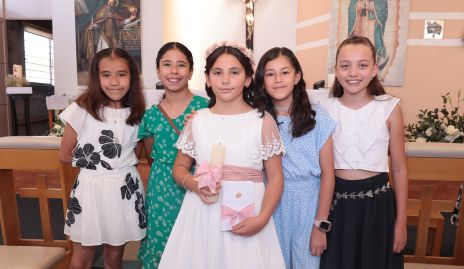  María Ochoa, Cristina López, Eugenia Garduño, Ana Rodríguez y Danna Zárate.