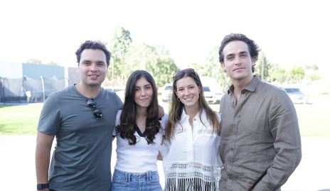  Enrique Quintero, Paola Dávila, Regina Mendizábal y Alejandro Mena.
