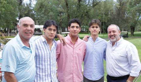  Carlos Hinojosa, Franco Sánchez, Marcelo Silva, Mauricio Galván y Daniel Carreras.