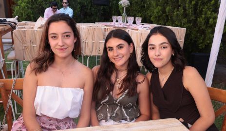  Montse Marín, Xime Conde y Andrea García.
