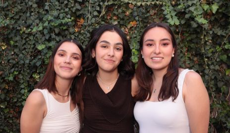  Tania Velázquez, Andrea García y Ximena Betancourt.