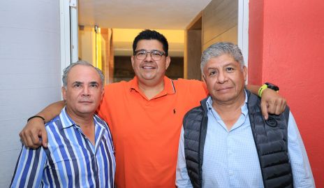  Raúl Suárez, Mario Veliz y Alfredo Ayala.